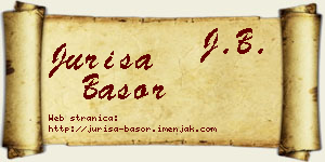 Juriša Basor vizit kartica